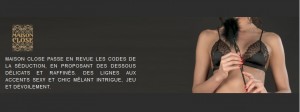 opération Lingerie Maison Close sur le site Lemon Curve 