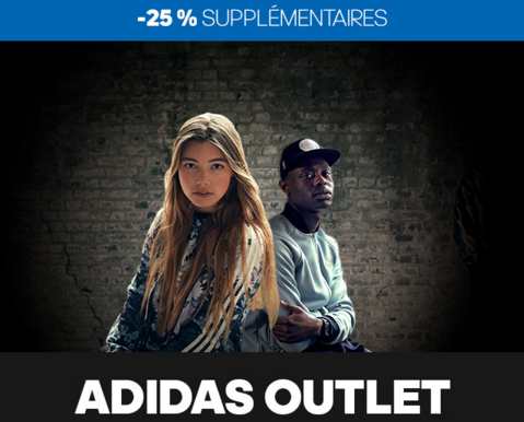 Jusqu’à minuit : 25% de remise sur l’Outlet Adidas et Outlet Reebok (dès 100€)