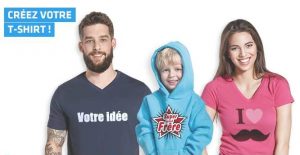 Bon plan vêtements personnalisés Shirtinator 