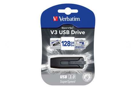 Clé USB 128Go Verbatim Store n Go V3 à moins de 27€ port inclus