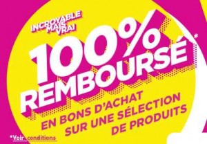 Opération 100% remboursée Conforama 