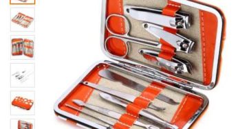 3,57€ le nécessaire manucure – pédicure 9 en 1 de voyage port inclus