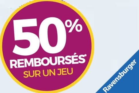 Ravensburger 50% remboursés