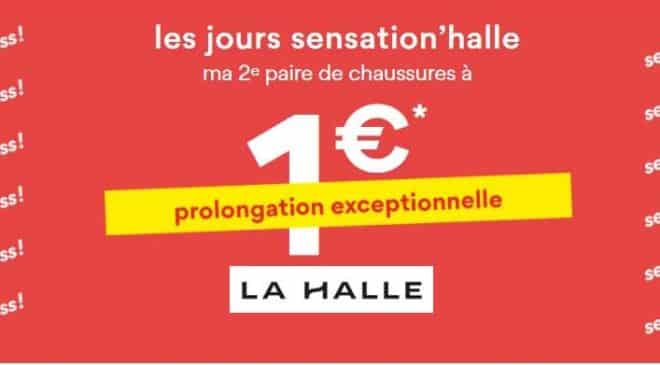 seconde paire de chaussure à 1€ seulement sur La Halle