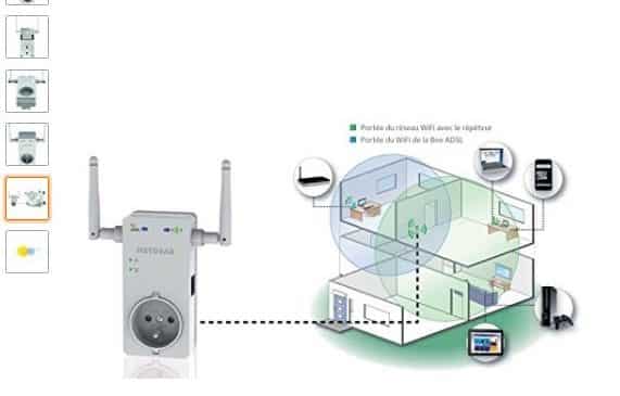 Netgear WN3100RP-100FRS Répéteur Universel Wifi-N