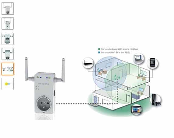 Netgear WN3100RP-100FRS Répéteur Universel Wifi-N