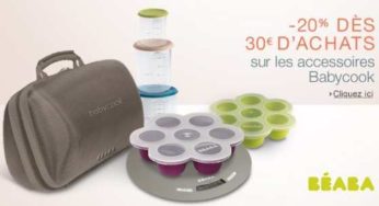 20% de remise sur les accessoires Babycook de Béaba dès 30€