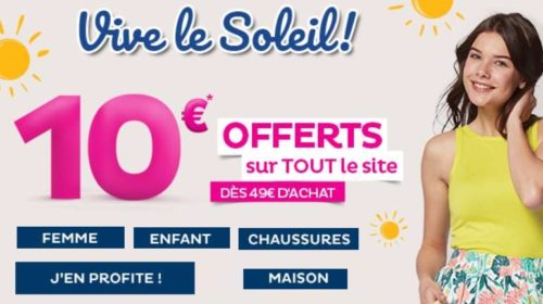 10 euros offerts sur tout Tati