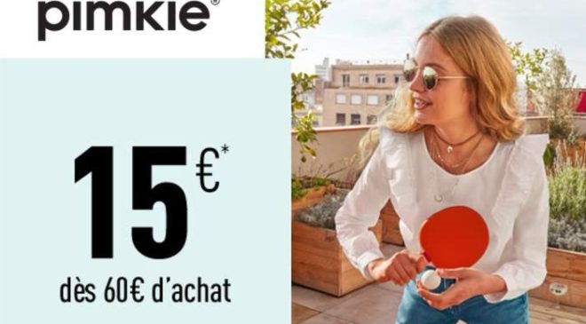 15 euros de remises sur PIMKIE