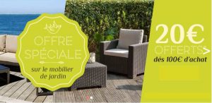 20€ de remise mobilier de jardin MonCornerDeco