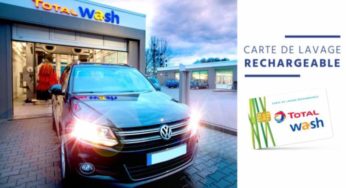 Carte lavage auto Total Wash de 40 euros pour 20 euros !