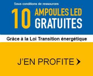 Demandez vos 10 ampoules LED Gratuites