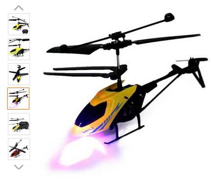 Mini hélicoptère RC télécommandé avec lampe à 6,26€