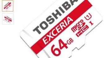 Moins de 13€ la carte microSDXC 64Go Toshiba Exceria – livraison gratuite