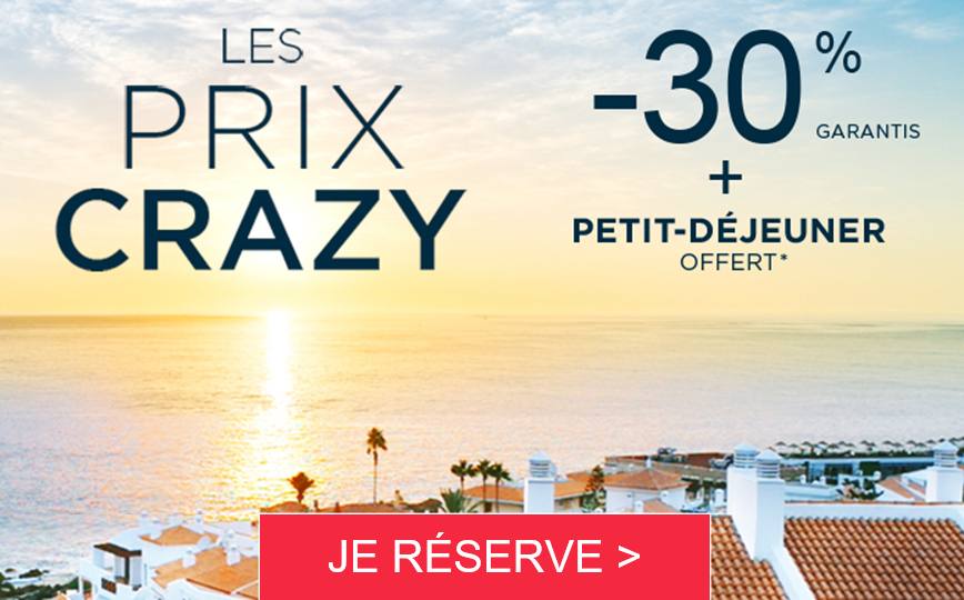 Cet été -30% sur votre hôtel et petit-déj. gratuit avec les Prix Crazy Accor Hôtels (Novotel, Ibis, Mercure…)