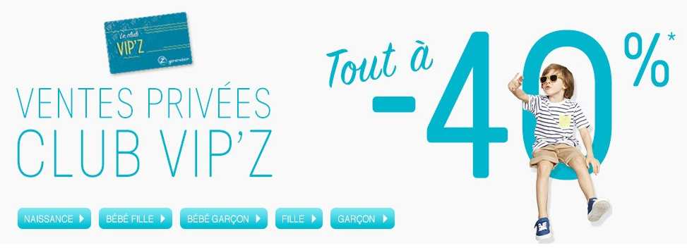 Vente Privée Z Génération : tout à moins 40% avec le Club VIP’Z