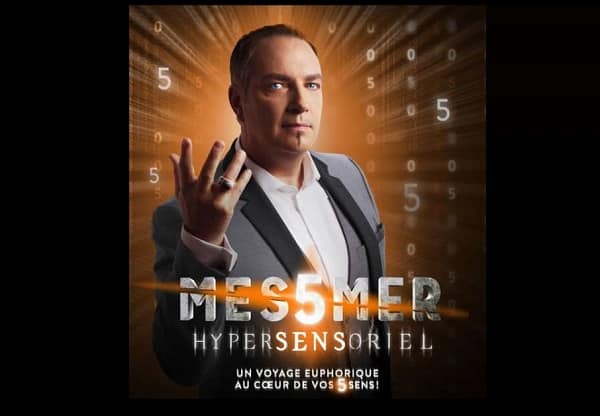 Place pour le spectacle hypnose Messmer « Hypersensoriel » pas chère : dés 26,60€ (Paris et tournée en France)