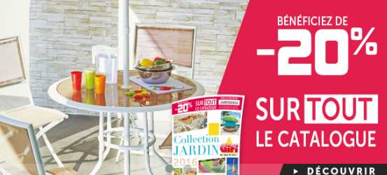 20% sur tout le catalogue Jardin de GIFI (retrait gratuit en magasin)