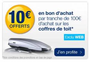 Norauto : 10€ offerts tous les 100€ 