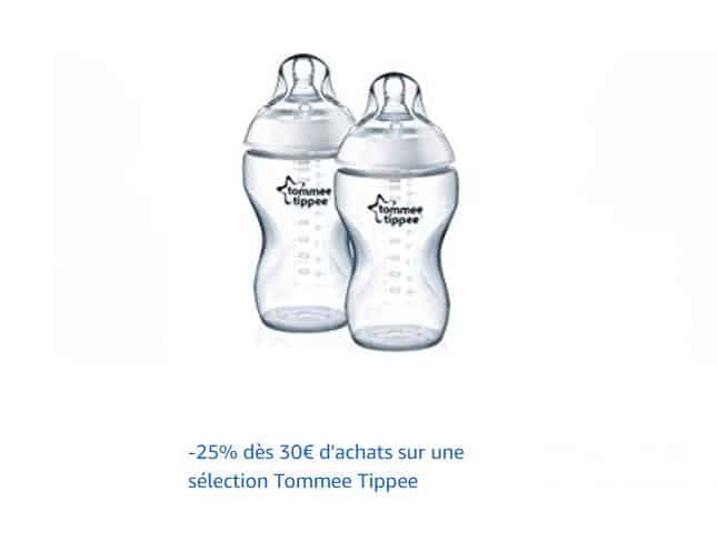 Tommee Tippee : 25% de remise dès 30€ d’achats sur Amazon