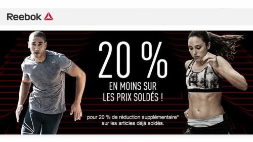 Remise supplémentaire soldes REEBOK