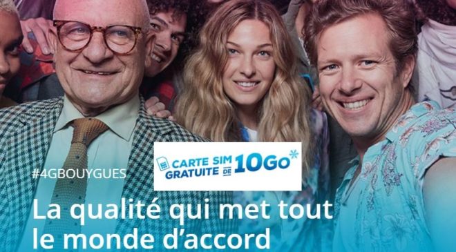 carte Sim avec 10Go 4G Bouygues Telecom