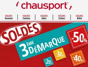 la 3ème démarque Chausport 