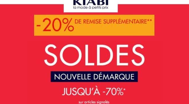 remises supplémentaires sur les Soldes Kiabi