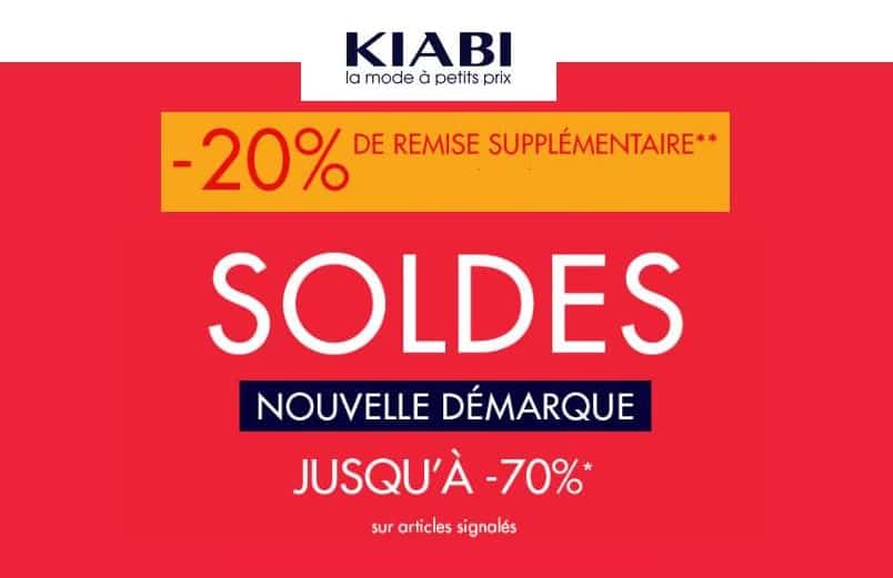 remises supplémentaires sur les Soldes Kiabi