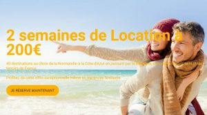 2 semaines de location en France à 200€ avec Carrefour Voyages 
