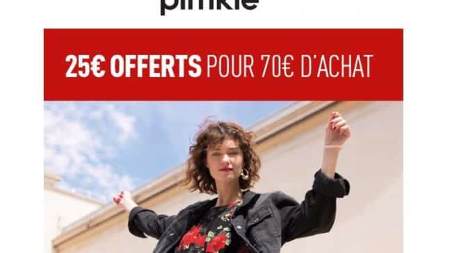 25€ dès 70€ d'achat sur PIMKIE