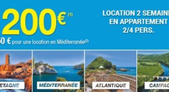 2 semaines de location en France à 200€ avec Carrefour Voyages de 2 à 4 pers (mer, océan, campagne)