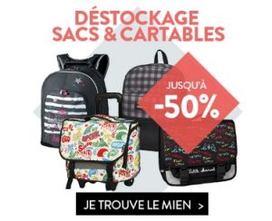 Destockage cartables et sacs a dos Cultura