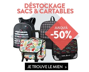 Cultura : Déstockage cartables et sacs à dos jusqu’à -50%