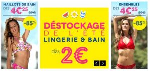 Déstockage lingerie & bain