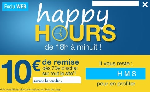 Happy Hours Norauto ! Remise immédiate de 10€ de 18h à minuit dès 70€ d’achats (15€/130€ ou 25€/200€)