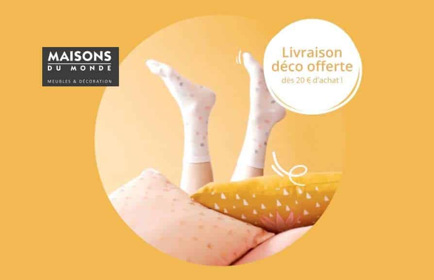 Maisons du Monde : livraison gratuite dès 20€ sur la décoration pendant quelques jours