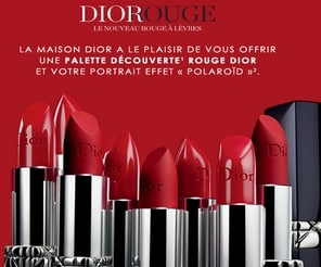 Palette échantillon Dior gratuite