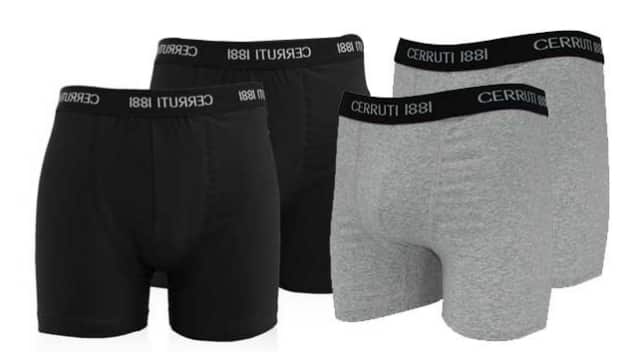 Lot de 4 boxers Cerruti pas cher : à 17,99€ (38,99€ les 8)