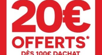 Une carte cadeau Darty 20€ dès 100€ d’achat (jusqu’à ce soir)