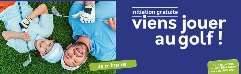 2 heures gratuites d’initiation au golf du 2 Sept. au 2 Oct. golfs Blue Green