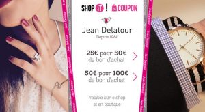 Bon d’achat Jean Delatour à moitié prix