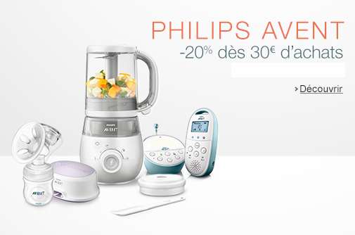 20% de remise sur Philips Avent (Puériculture) dès 30€