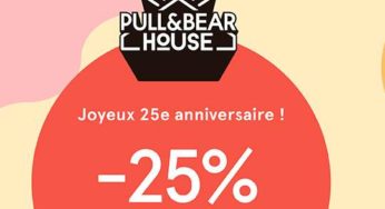 25% de remise sur Pull & Bear jusqu’à ce soir