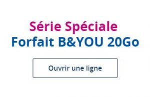 série spéciale B&You 20Go 