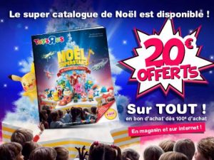 20€ offerts dès 100€ d'achats sur Toys’R US 