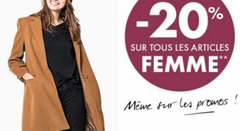 GEMO Folie’s : -20% supplémentaires sur tout le rayon femme