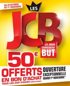 50€ offerts tous les 250€ d'achats sur BUT 