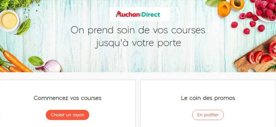Auchan Direct : 10€ de remise dès 80€ (cumulable promo)
