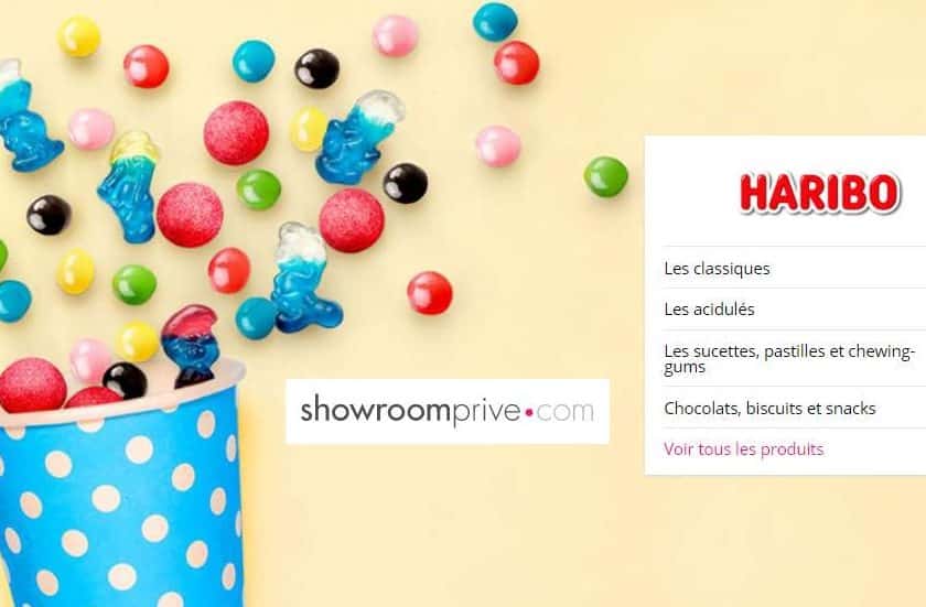 Bonbons Haribo pas chers en vente privée